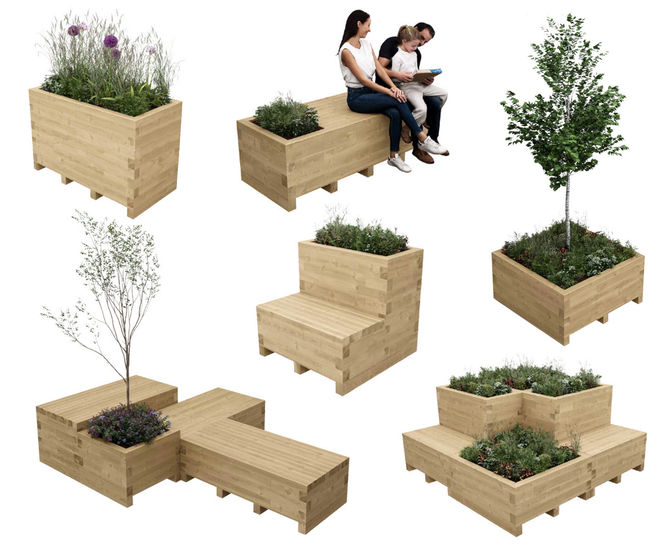 WoodBlocX launches new moveable planter range