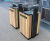 Arca Dual Compartment Square Litter Bin 0