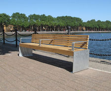Elements® seat and bench - plate ends