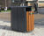 Arca dual compartment round litter bin 1
