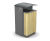Arca - modular outdoor litter bins, steel or timber cladding 4
