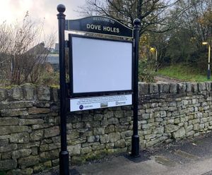 Bespoke railway station noticeboards and fingerposts