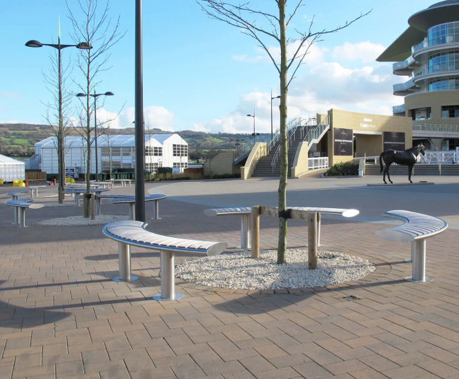 External seating for Cheltenham Racecourse redevelopment