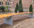 Bespoke curved benches at Mark Street Gardens 0