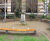 Bespoke curved benches at Mark Street Gardens 2