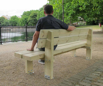 Stark Softwood Timber Bench