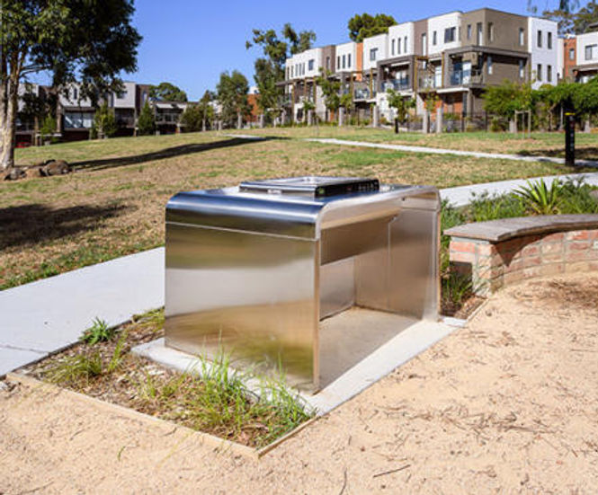 A-Series Single Bench wheelchair-accessible BBQ surround