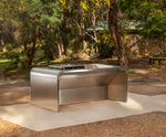 A-Series Double Bench wheelchair-accessible BBQ surround