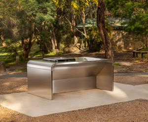 A-Series Double Bench wheelchair-accessible BBQ surround