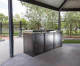 Modular Triple Bench electric barbeque surround - by Christie - on this page