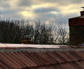 Copper roof ridges