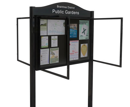 Lynester double-sided noticeboard