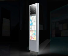 Eco-Vision solar-powered monolith signage
