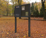 Burnham lockable interpretation noticeboard