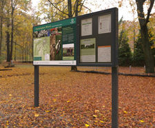 Brean secure interpretation noticeboard