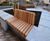 Bespoke timber wall-top seating - The Mont, Edinburgh 5
