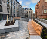 Bespoke timber wall-top seating - The Mont, Edinburgh - on this page