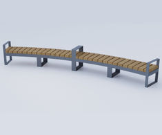 Type 19 radius bench