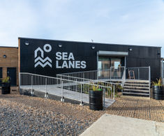 Accessible automatic sliding door system - Sea Lanes Brighton