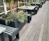 Recycled plastic seating and tables - University of West Scotland - on this page