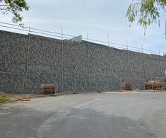 Retaining wall - Ainley Industrial Estate