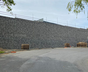 Retaining wall - Ainley Industrial Estate