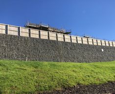 Mass gravity retaining walls for Barratt Homes development
