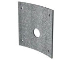 Galvanised steel orifice plates - curved