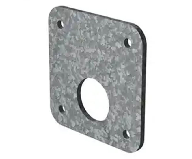 Galvanised steel orifice plates - flat