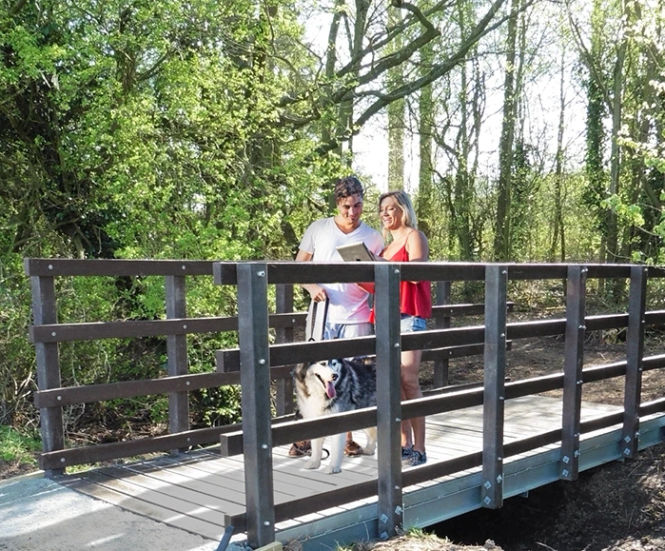Recycled plastic kit form bridges