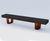 Type 1 up-cycled greenheart timber and corten bench 2