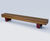 Type 7 up-cycled hardwood timber bench - flat top 0