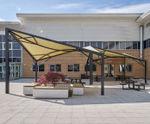 Vela 150 Shade Sail - steel frame waterproof canopy for outdoor cover