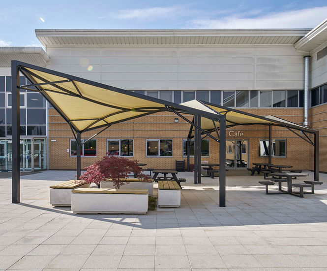 Vela 150 Shade Sail - steel frame waterproof canopy for outdoor cover