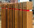 Square profile hardwood bollards 1