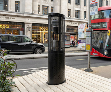 Bespoke air quality monitor cabinet - Regent Street, London