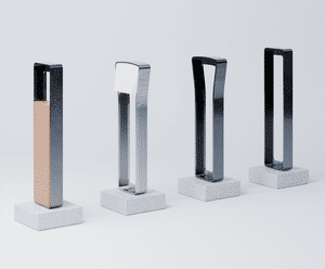 Tee - customisable steel bollard range with optional lighting