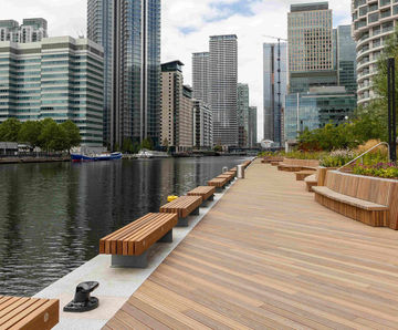 Cumaru decking for marina boardwalk - Wood Wharf