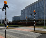 Solar-powered Belisha beacon - 100,000 hours