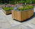Swithland - curved timber planters 1