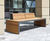Linares - contemporary steel and timber outdoor seating for public spaces 1