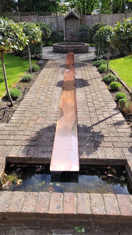 Images for Bespoke copper, stainless steel and zinc water rills