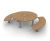 Halo Sunburst timber and metal picnic table and bench set 0