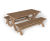 PicniX moveable timber picnic table and bench set 1
