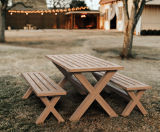 PicniX moveable timber picnic table and bench set - on this page