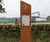Tactile sand-blasted timber signs with graphics 3