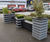 Recycled plastic planters with bench seating 0