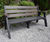 Sloper recycled plastic bench 0