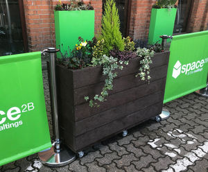 Recycled plastic planters