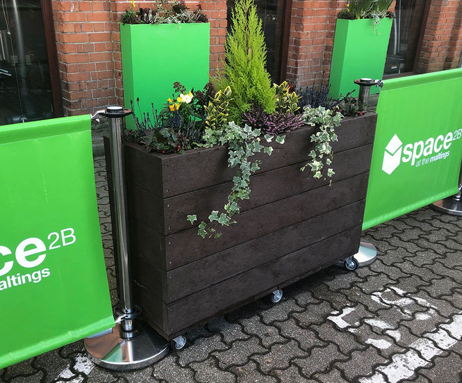 Recycled plastic planters